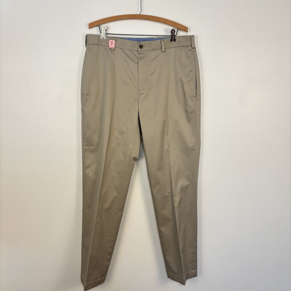Brooks Brothers Advantage Chino Clark Pants Mens 34x32 Beige Khaki Light Weight